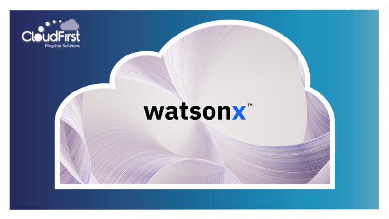 Watsonx logo in a cloud