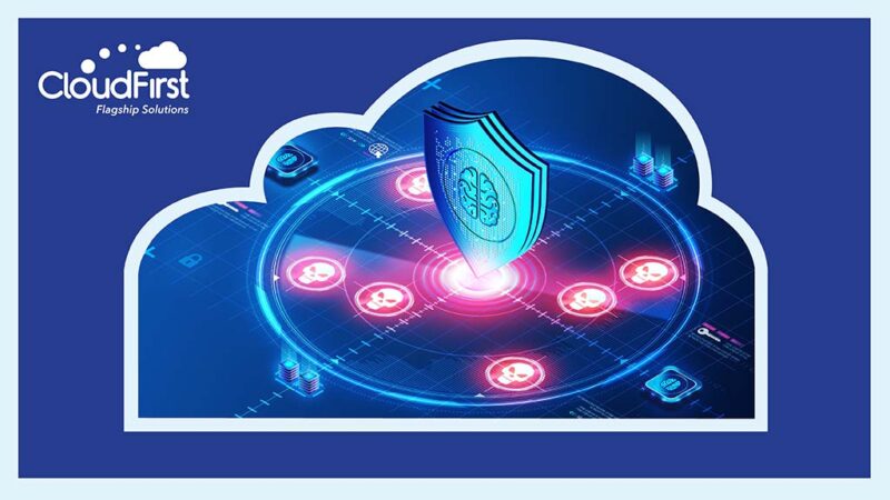 A shield protecting enterprise IT from viruses is representative of security posture