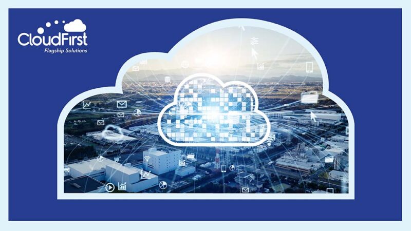 A cloud computing platform connects many facilities to the cloud